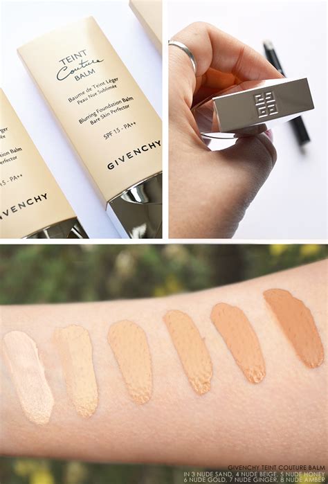 givenchy teint couture foyndation swatches|givenchy teint couture fluid foundation.